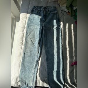 Abercrombie 90s high rise acid wash jeans, size 25